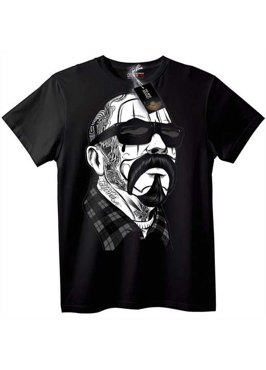 Tricou Bărbat Tatuat, Negru