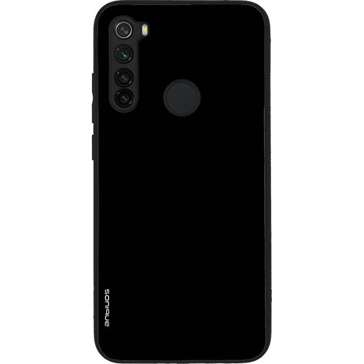 Husa telefon Sonique ColorBloc Series, protectie din silicon, design modern, culoare neagra, pentru Xiaomi Redmi Note 8 / Redmi Note 8 2021