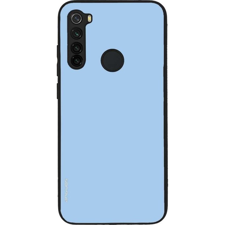Husa telefon Sonique ColorBloc Series, protectie din silicon, design modern, turcoaz, pentru Xiaomi Redmi Note 8 / Redmi Note 8 2021