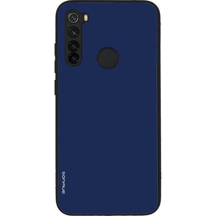 Husa telefon Sonique ColorBloc Series, protectie din silicon, design modern, albastra, pentru Xiaomi Redmi Note 8 / Redmi Note 8 2021