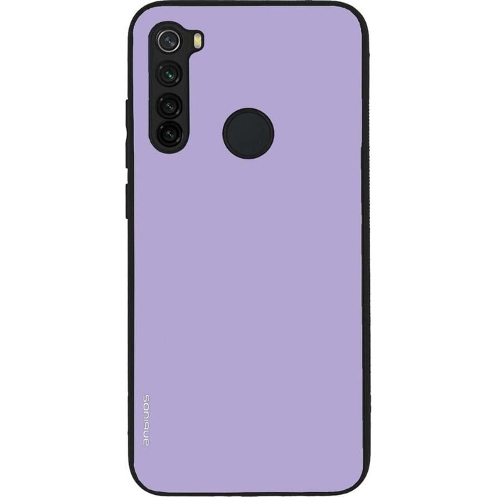 Husa telefon Sonique ColorBloc Series, protectie din silicon, design modern, violet, pentru Xiaomi Redmi Note 8 / Redmi Note 8 2021
