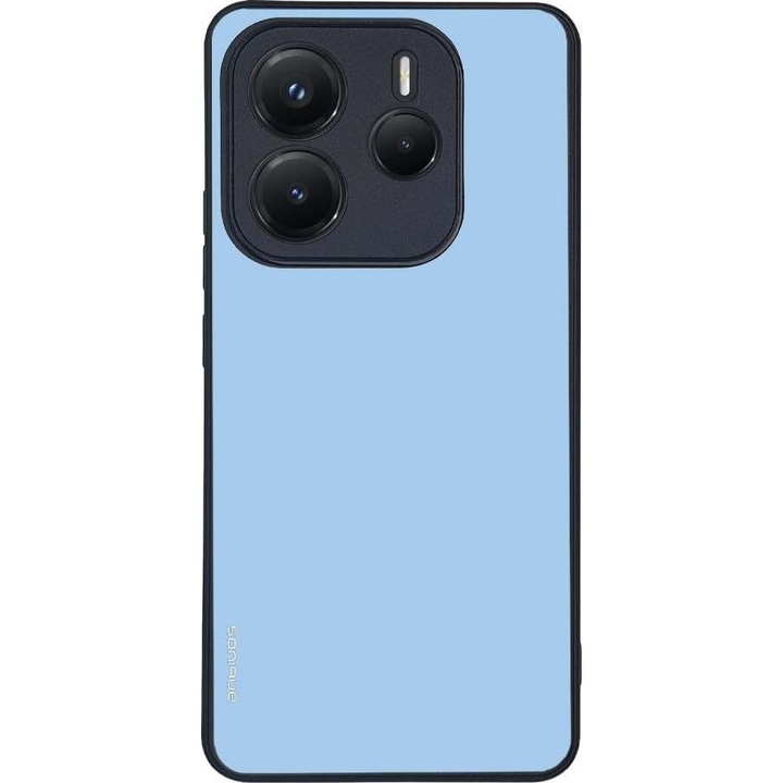 Husa telefon Sonique Colorbloc Series, pentru Xiaomi Redmi Note 14 5G, turcoaz, silicon, design modern