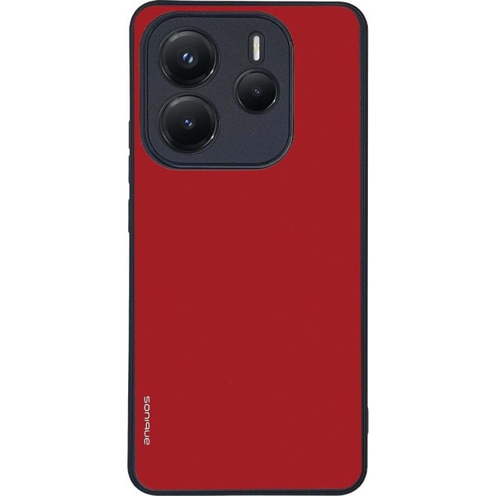 Husa telefon Sonique ColorBloc Series, rosie, pentru Xiaomi Redmi Note 14 5G, silicon, design modern, protectie antisoc