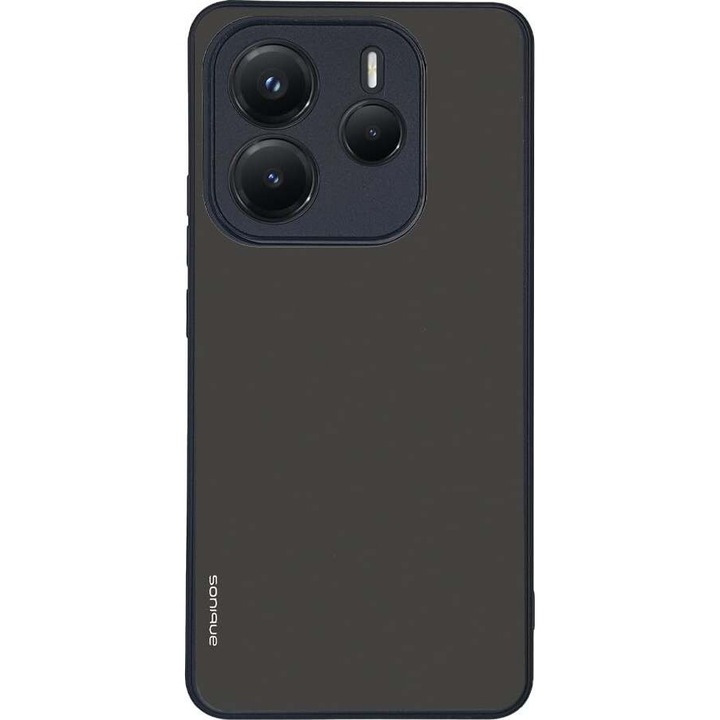 Husa telefon Sonique ColorBloc Series, pentru Xiaomi Redmi Note 14 5G, silicon, design modern, antiderapant, negru