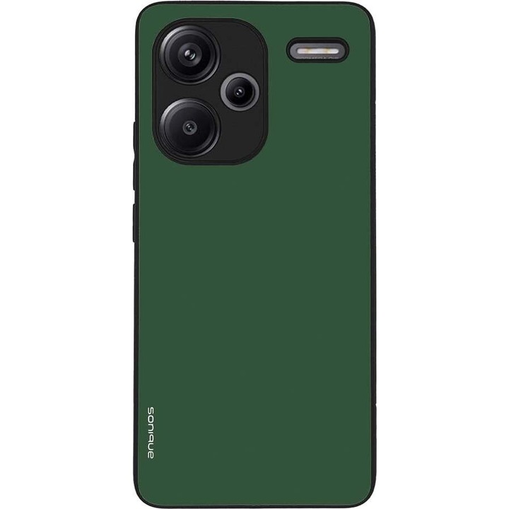 Husa telefon Sonique Colorbloc Series, verde, pentru Xiaomi Redmi Note 13 Pro Plus 5G, silicon, design modern