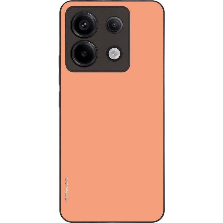 Husa telefon Sonique Colorbloc Series, pentru Xiaomi Redmi Note 13 Pro 5G / Poco X6 5G, silicon, coral, antisoc, design modern