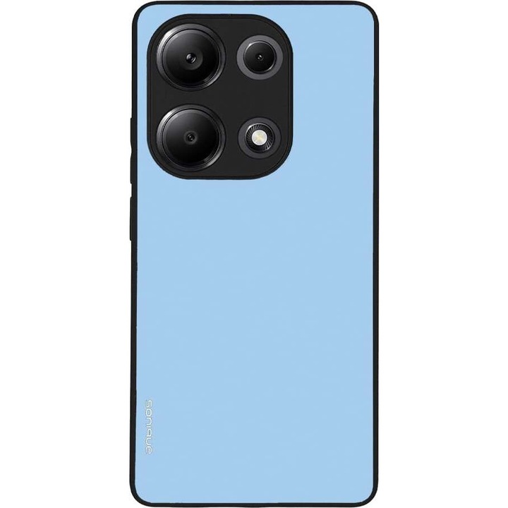 Husa telefon Sonique Colorbloc Series, pentru Xiaomi Redmi Note 13 Pro 4G / Poco M6 Pro 4G / Redmi Note 14S, turcoaz, silicon, antisoc