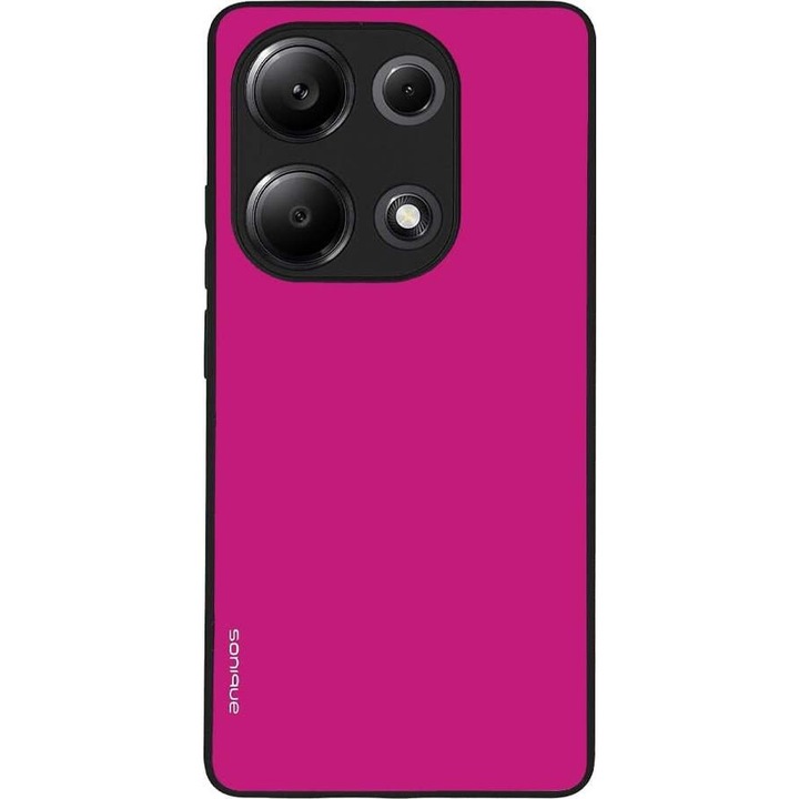 Husa telefon Sonique ColorBloc Series, protectie din silicon, design modern, roz, pentru Xiaomi Redmi Note 13 Pro 4G / Poco M6 Pro 4G / Redmi Note 14S