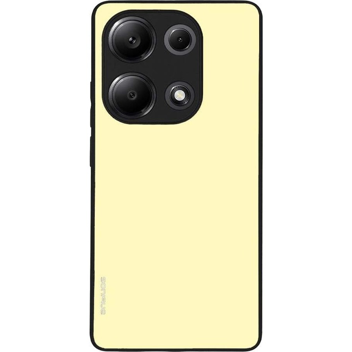 Husa telefon Sonique ColorBloc Series, galben, pentru Xiaomi Redmi Note 13 Pro 4G / Poco M6 Pro 4G / Redmi Note 14S, silicon, design modern