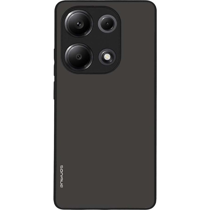 Husa telefon Sonique ColorBloc Series, pentru Xiaomi Redmi Note 13 Pro 4G / Poco M6 Pro 4G / Redmi Note 14S, silicon, antisoc, negru