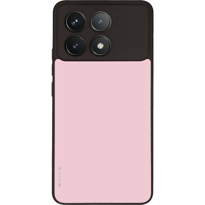 Husa telefon Sonique ColorBloc Series, roz deschis, pentru Xiaomi Poco F6 Pro 5G, silicon, design modern, protectie antisoc
