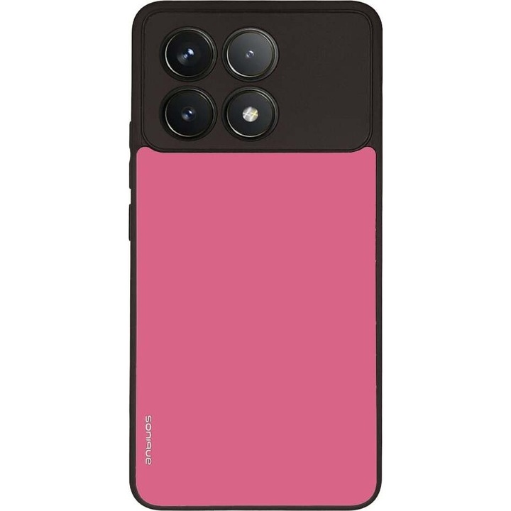 Husa telefon Sonique ColorBloc Series, roz, pentru Xiaomi Poco F6 Pro 5G, silicon, design modern