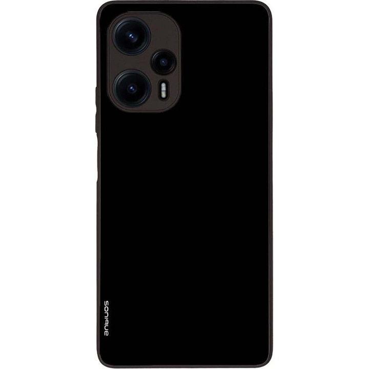 Husa telefon Sonique ColorBloc Series, protectie din silicon, design modern, neagra, pentru Xiaomi Poco F5 5G