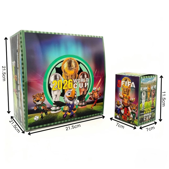 Set figurine Mascote Cupa Mondiala, 9 bucati, ambalaj cutie