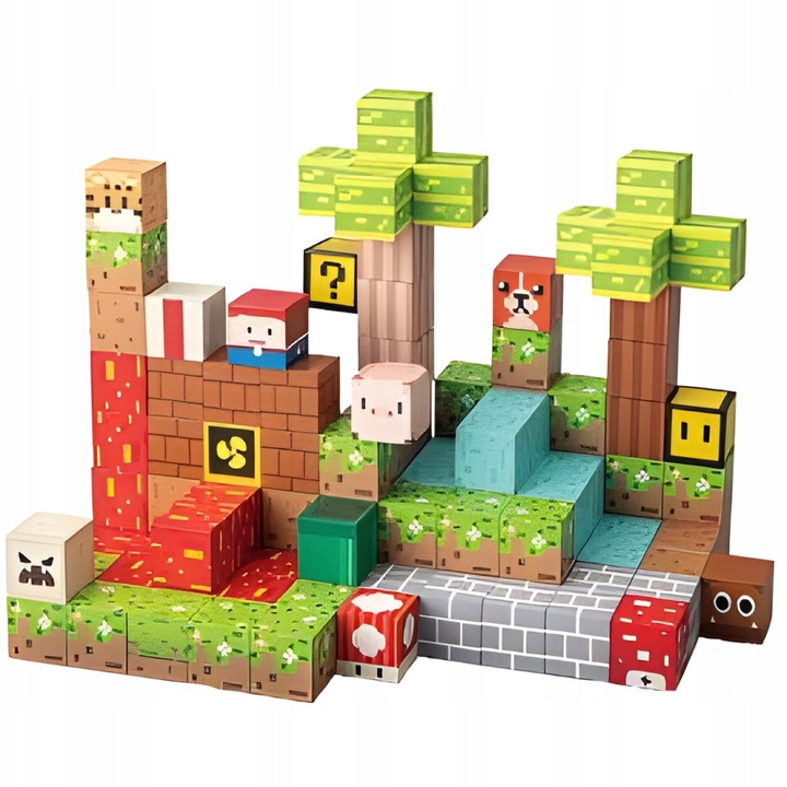 Set de constructie, 117 elemente, educationale, multicolor