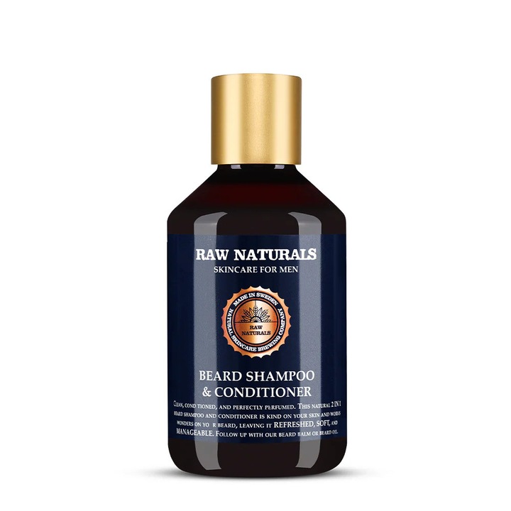 Sampon-balsam de barba Raw Naturals, 250 ml