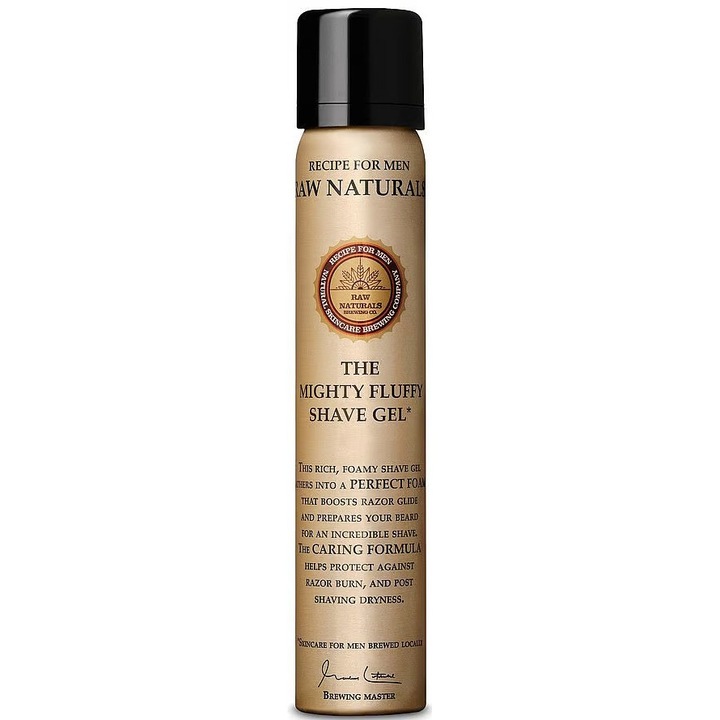 Крем за бръснене Raw Naturals The Mighty Fluffy, Гелообразен, 75 мл
