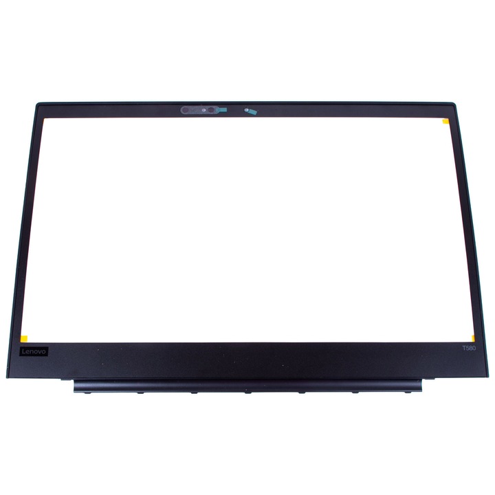 Lenovo ThinkPad T580 LCD kijelző keret, komplett, infravörös kamera nyílásokkal, fekete, 15,6"