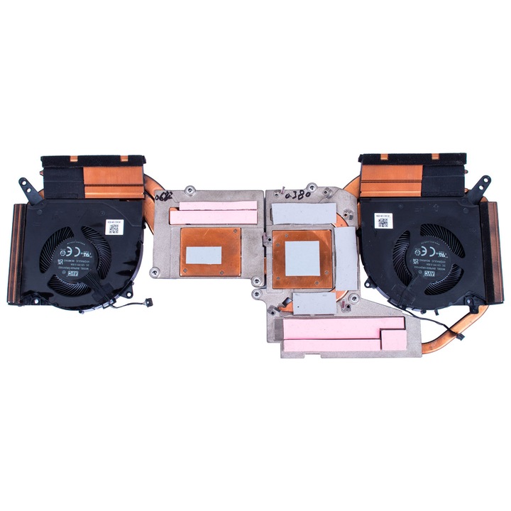 Lenovo Legion 5 15 IAH7H komplett hűtőrendszer, 2 AVC ventilátor + rézcsöves hűtőborda, 15,6"