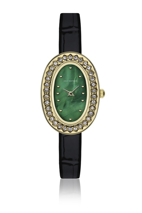 Emily Westwood, Kristályokkal díszített karóra, Aranyszín, Fekete