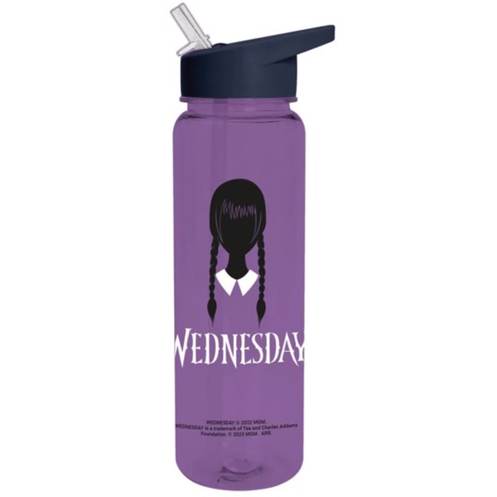 Sticla pentru apa - Wednesday - Nevermore Academy, Plastic, 700 ml
