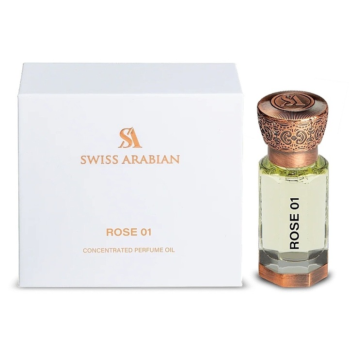 Ulei Parfumat Swiss Arabian Rose 01, Unisex, 12 ml