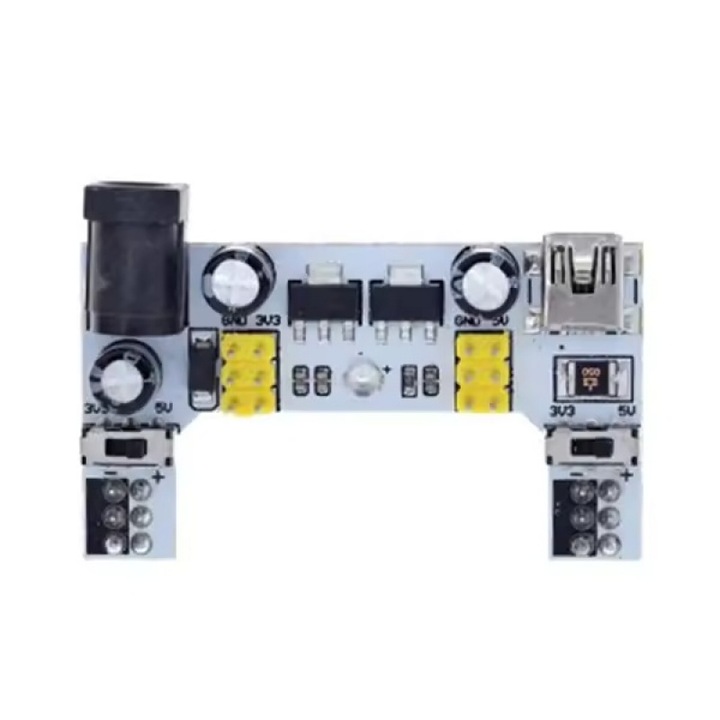 Breadboard tápegység modul, 2 darabos készlet, többszínű