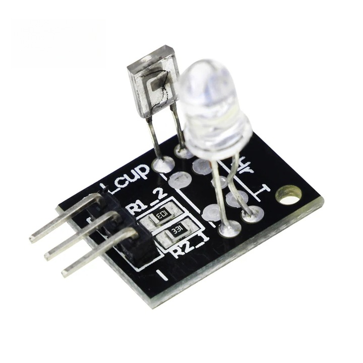 KY-039 pulzusérzékelő, IR LED, fototranzisztor, piros, Arduino-hoz