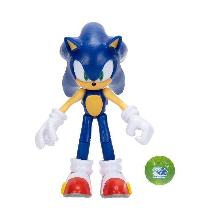 Figurină articulată Sonic The Hedgehog, 10 cm, cu accesoriu, pentru băieți