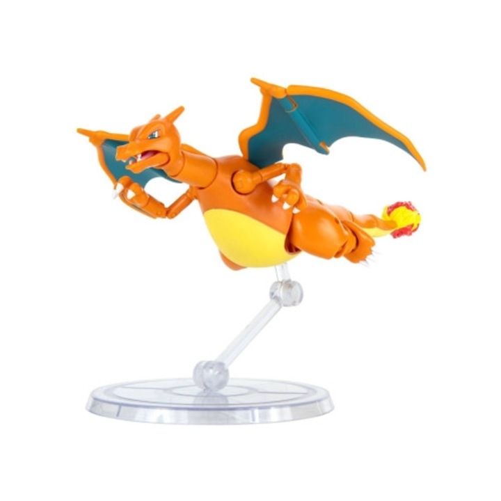 Figurină Charizard, Jazwares, 15 puncte de articulație, 15 cm, set