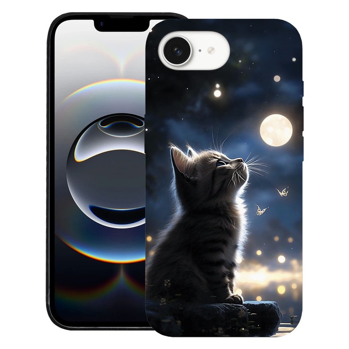 BestCase® Husa TPU Ultra Slim Compatibila cu Apple iPhone 16e / iPhone 17e, Baby Cat, 1992024 B 2016