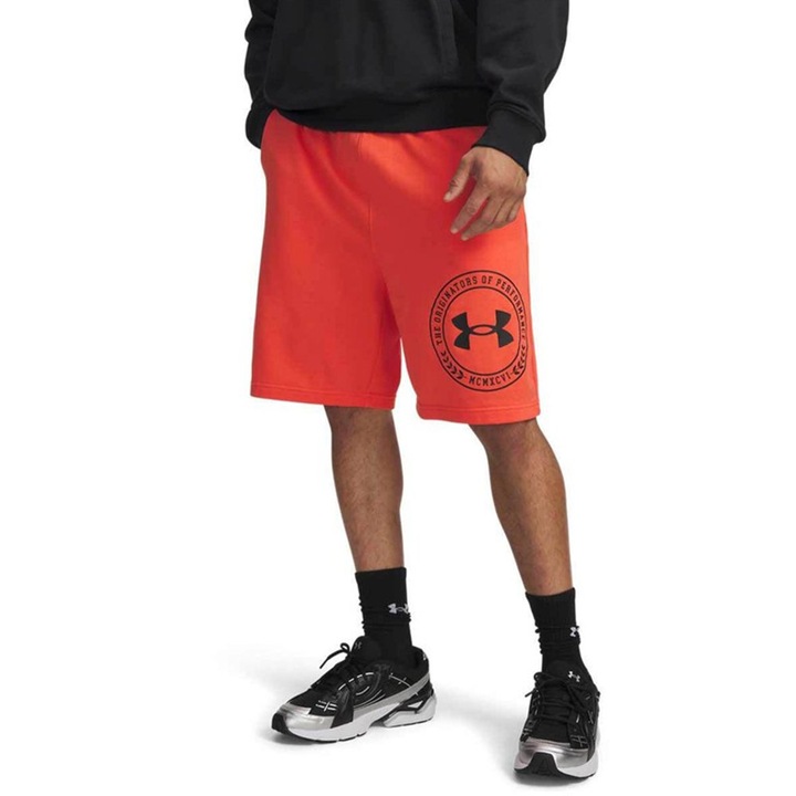 Къси панталони, Under Armour, графични, оранжеви, 3XL
