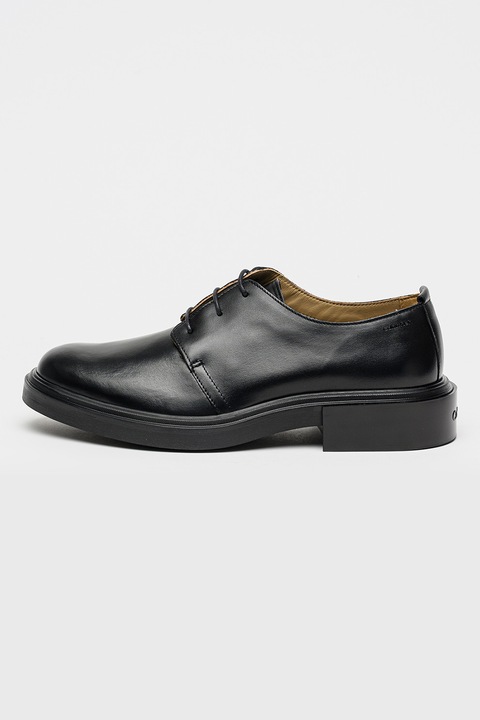 CALVIN KLEIN, Кожени обувки Derby, Черен