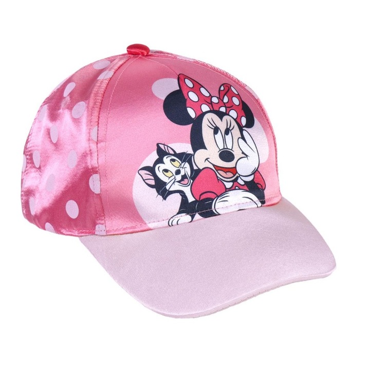 Sapcă de baseball Disney Minnie, roz, 53 cm, pentru fete