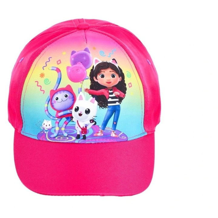 Sapcă de baseball pentru copii, Gabby's Dollhouse, 54 cm, roz