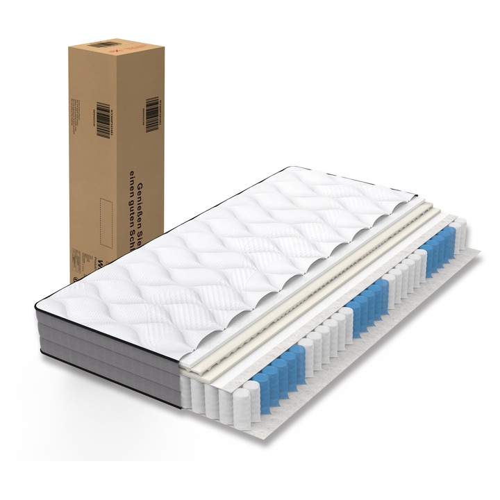Saltea de buzunar 160x200 H3, 20 cm, 1000 arcuri, Oeko-Tex, Lyocell