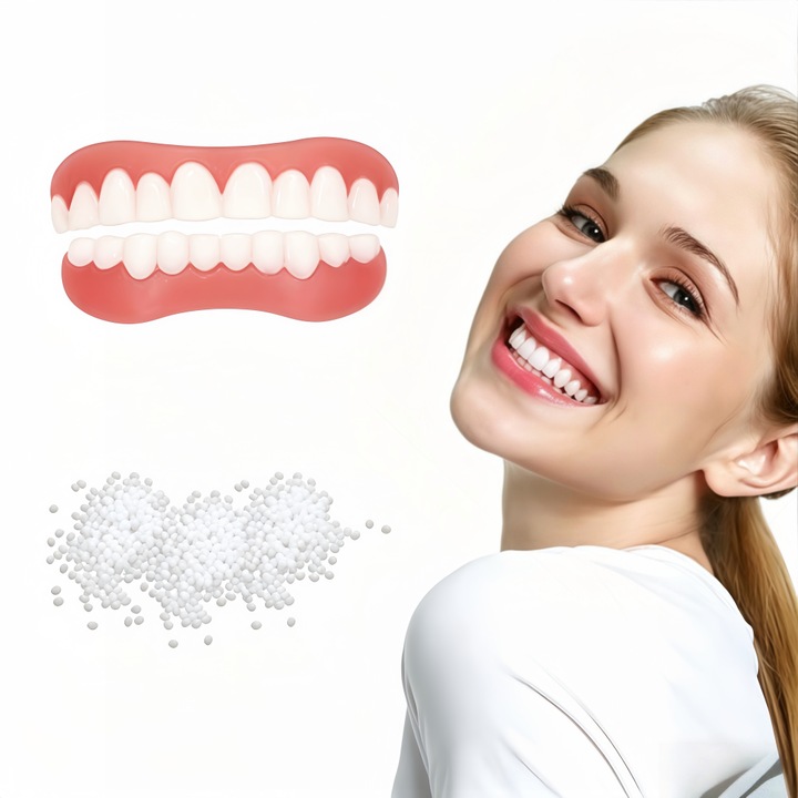 Proteza Dentara Cosmetica Zambet Proteze Dentare, Dinte Instantaneu Placaj, Dentier Provizoriu, Albire Dinti Falsi, Fatete Dentare, Proteze Dentare Superioare si Inferioare