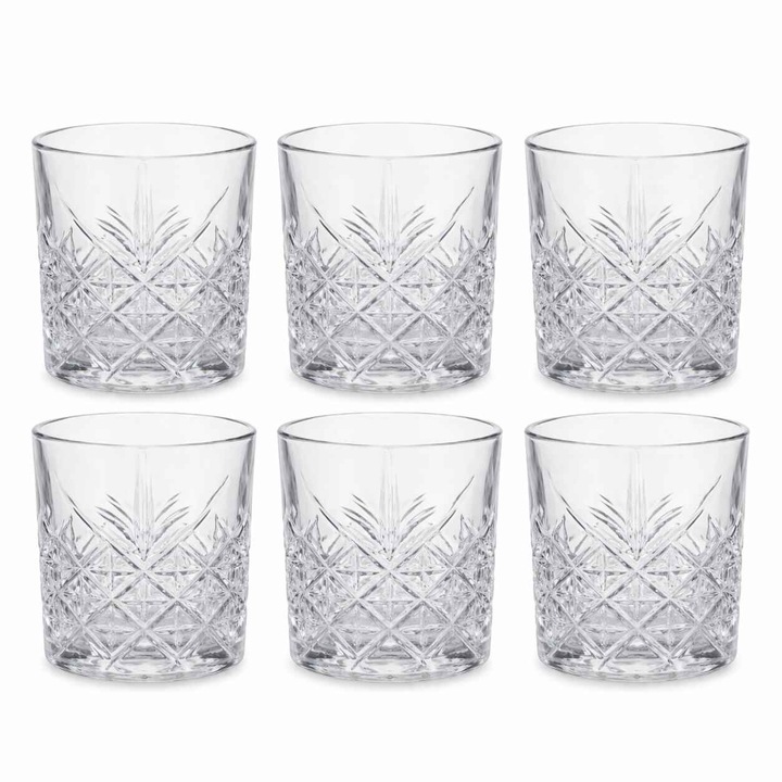 Set 6 pahare, 340ml, 8x9cm