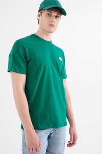 CALVIN KLEIN JEANS, Tricou de bumbac cu logo, Verde irlandez, M