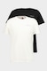 Tommy Jeans, Set de tricouri slim-fit din bumbac cu logo discret - 2 piese, Alb/Negru