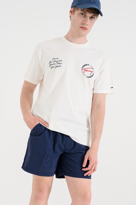 Tommy Jeans, Pantaloni scurti cu croiala relaxed-fit, Bleumarin