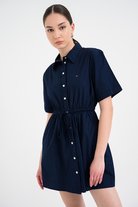 Tommy Jeans, Къса рокля тип риза, Избелял флот
