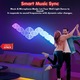 Комплект LED панели, 6 Броя, RGBIC Smart, Триъгълни, Управление от приложение + Дистанционно, Синхронизация с музика, 16 милиона цвята, Модулен DIY, Димер, Таймер, Съвместим с Tuya, Alexa & Google