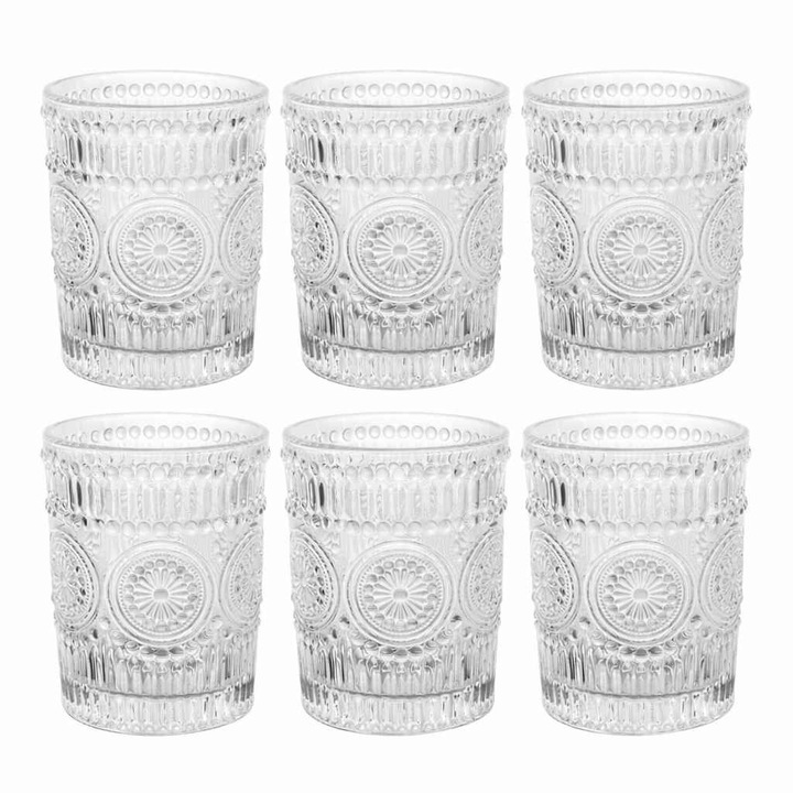 Set 6 pahare, 310ml, 8x9cm