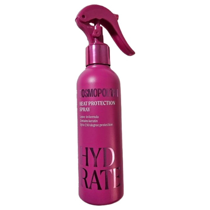 Spray protector pentru modelarea termica a parului, Heat Protection, 200 ml, Cosmopolitan