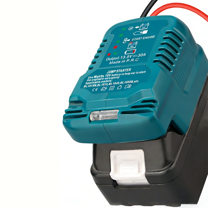 Kit de Adaptor Jumper pentru Baterii Makita 18V, Duueyct, Cablu 11AWG, Adaptor de Pornire Saltata Cablu Booster Auto pentru Pornirea Masinii folosind Baterii de Unelte (Bateria nu este Inclusa), Utilizare sub 3,5 Litri