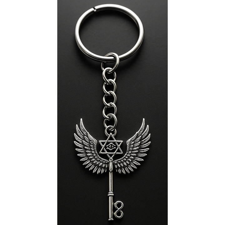 Cheia lui David – Ancora de Putere care Deschide Portile Miracolelor – Breloc 3 cm