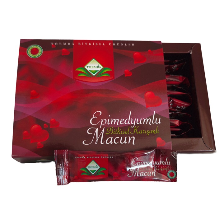 Magiun afrodisiac natural Themra, set 24 plicuri x 12g, pentru barbati si femei, 100% natural, efect rapid