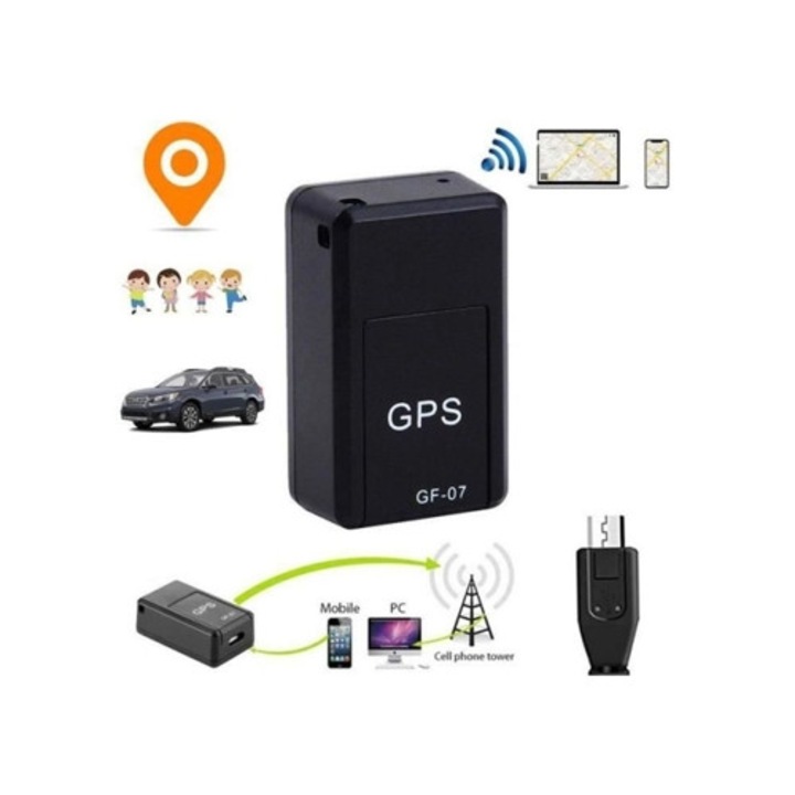 Мини GPS проследяващо устройство, в реално време, против кражба, за превозни средства, 10x5x2см