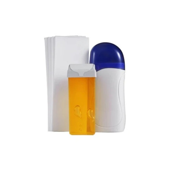 Masina de epilare salon cu incalzitor de ceara si epilator, set